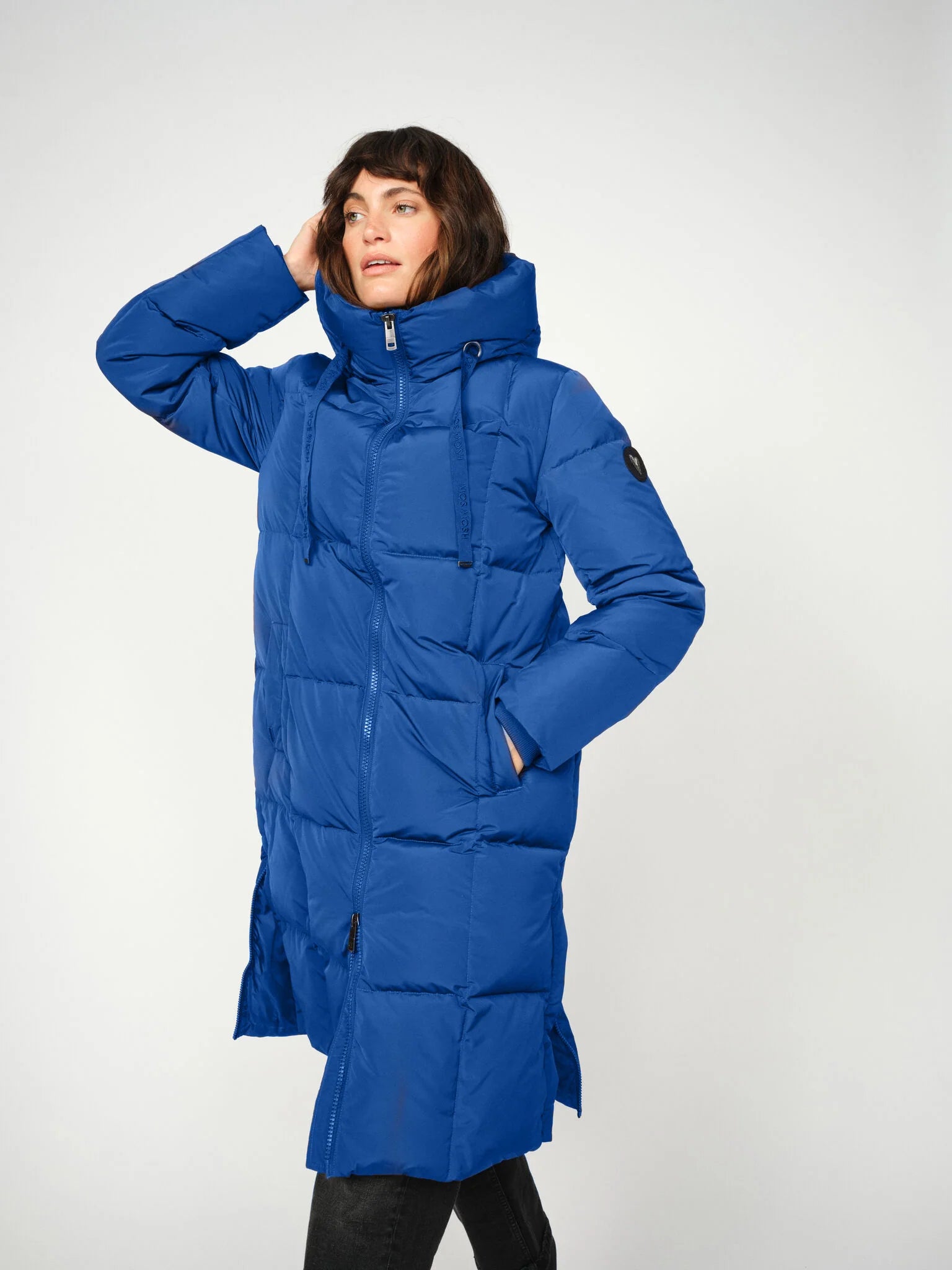 Дълго пухено яке с качулка Mos Mosh