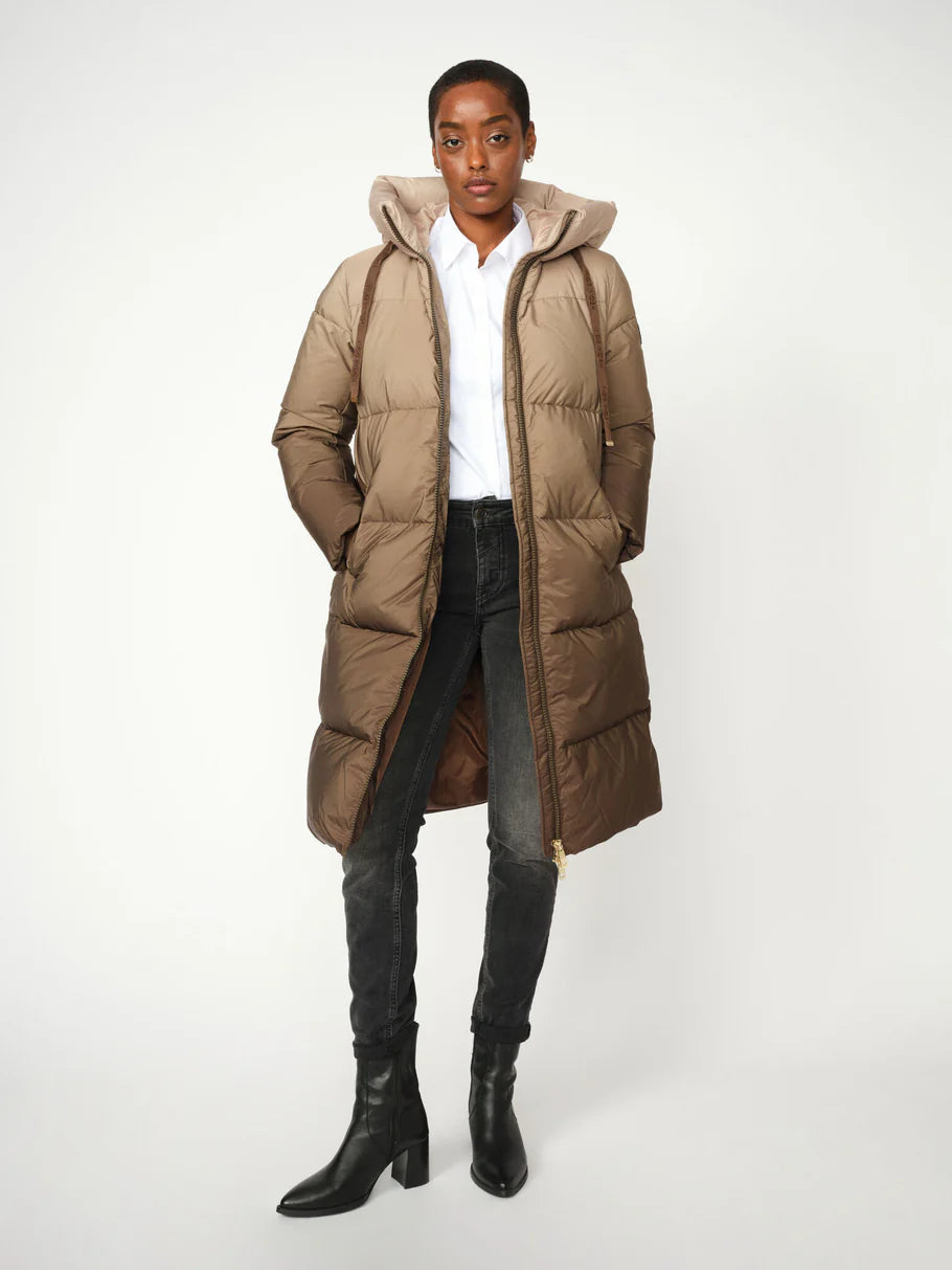 Дълго пухено яке с омбре ефект Mos Mosh