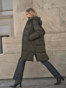 Дълго палто с качулка Mos Mosh