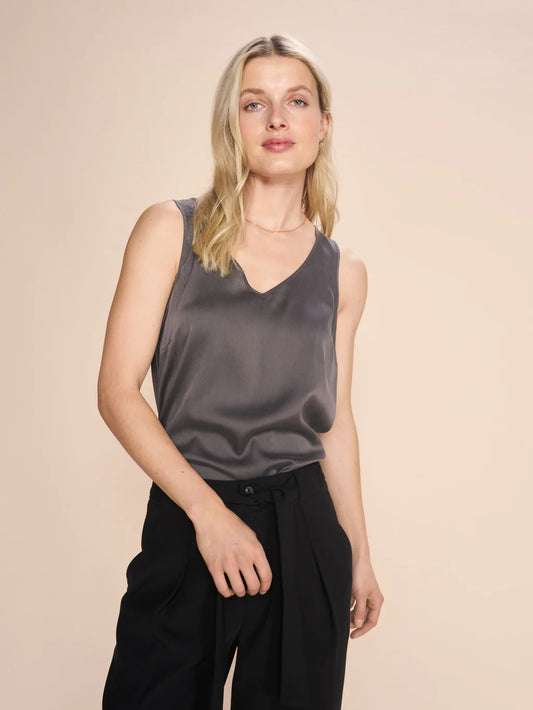 Топ Astrid V-Neck Silk Tank Top