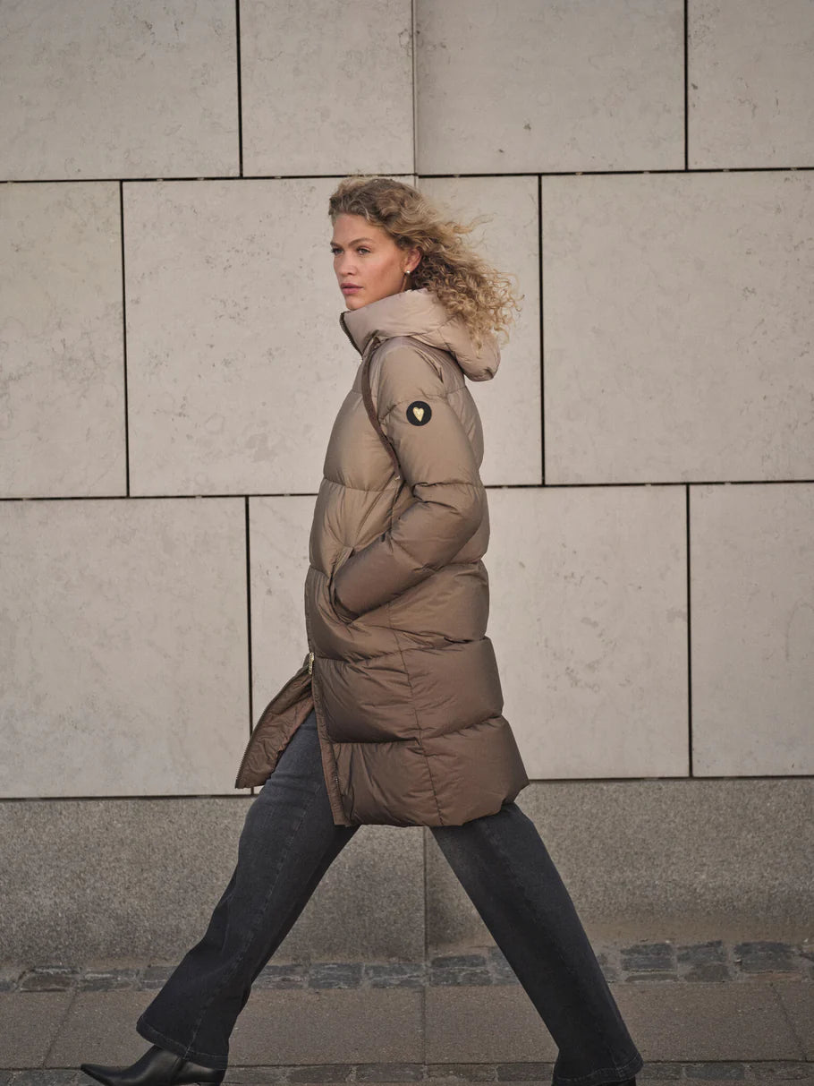 Дълго пухено яке с омбре ефект Mos Mosh