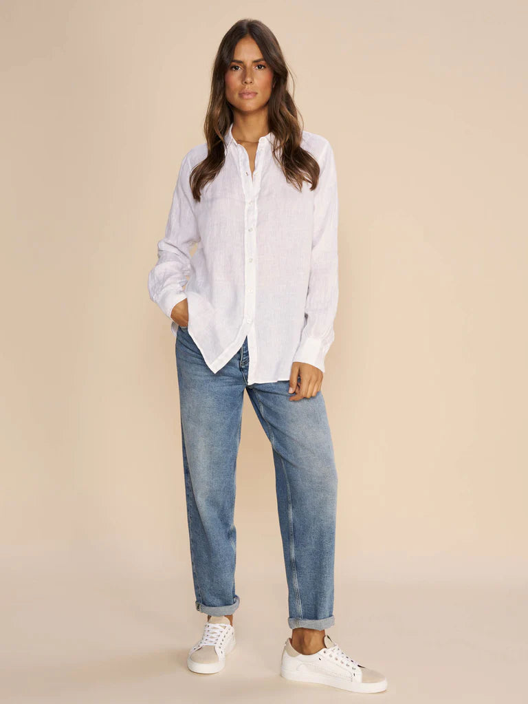 ленена риза Karli Linen Shirt-Mos Mosh