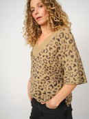 Пуловер с алпака Mos Mosh Taci V-Neck Leo Knit