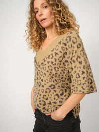Пуловер с алпака Mos Mosh Taci V-Neck Leo Knit