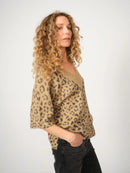 Пуловер с алпака Mos Mosh Taci V-Neck Leo Knit