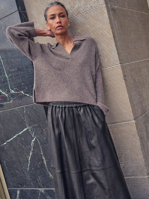 Кожена пола Mos Mosh Meena