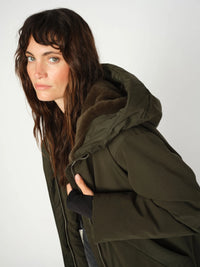 Дълго палто с качулка Mos Mosh