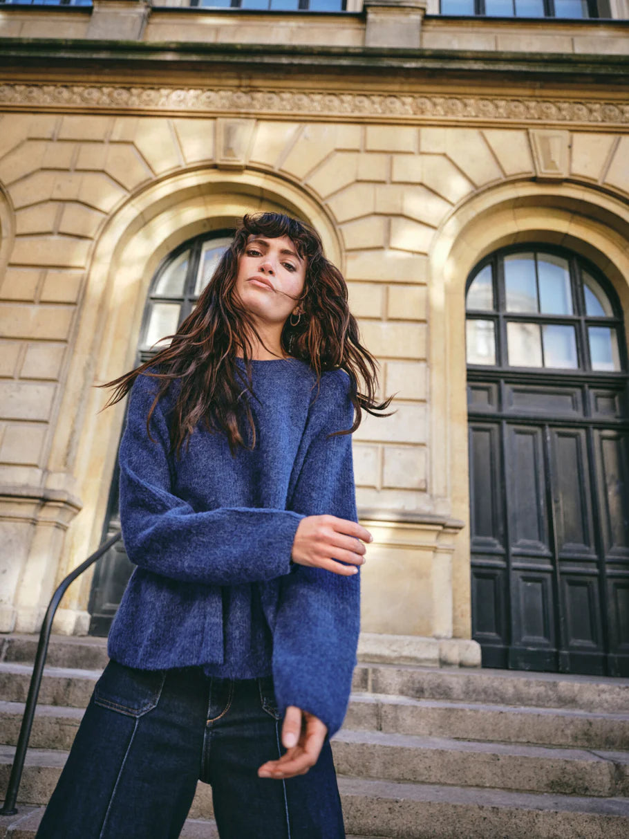 пуловер Mos Mosh Thora O-Neck Frill Knit