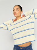 Плетена блуза Mps Mosh Rola Bine Stripe