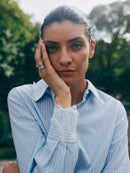 Риза с дантела и райета Mos Mosh Elinda