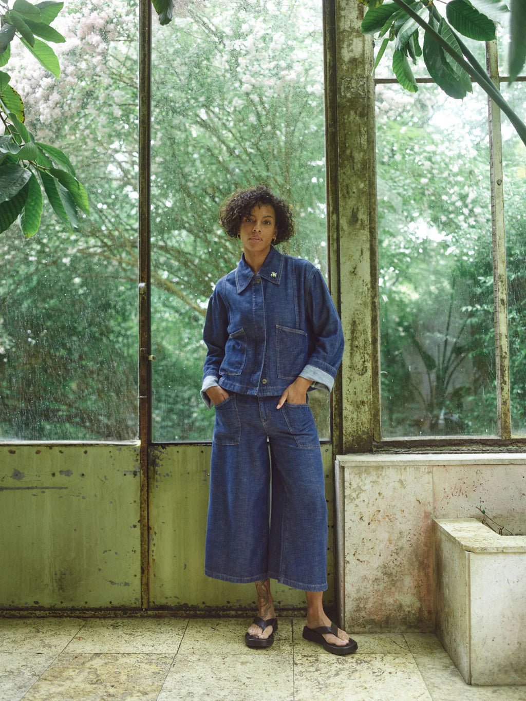 Дънки Mos Mosh Culotte Arge Широка кройка