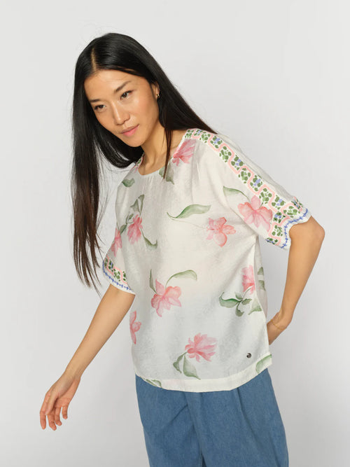 Блуза Mos Mosh Palma Big Orchid Blouse