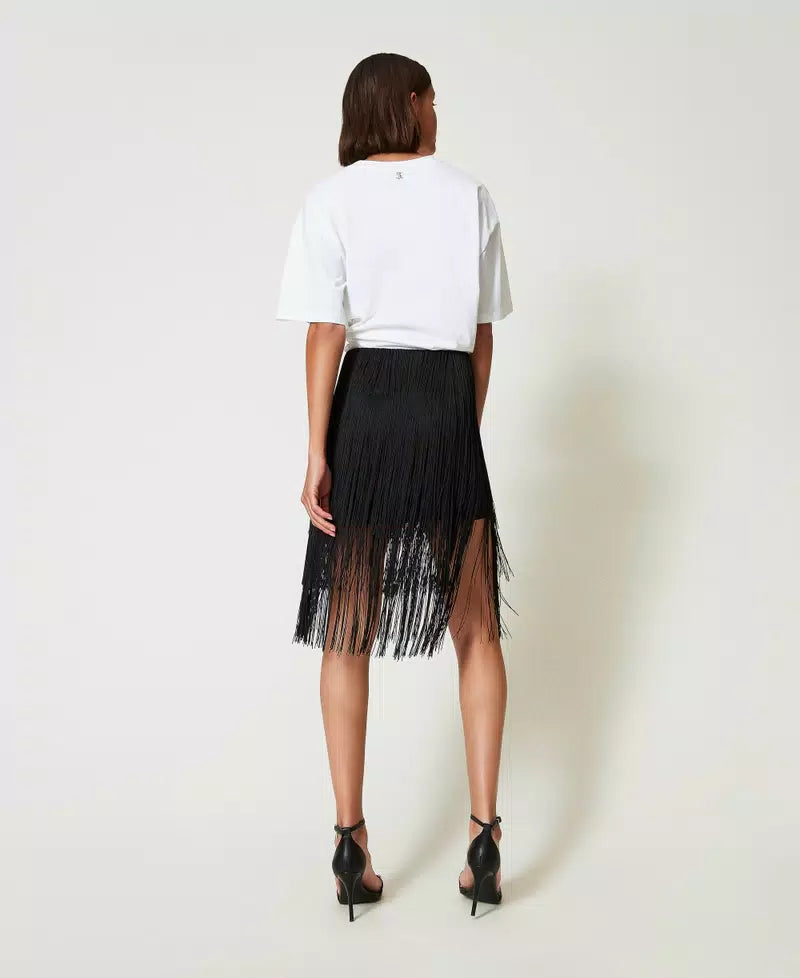 MYFO miniskirt with fringes