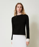 Jumper with contrasting details and Oval T