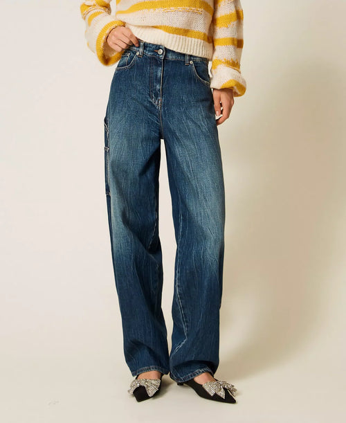 Дънки Actitude Twinset с мраморно измиване