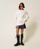 Пуловер от вискозна с бродерия Twinset Actitude