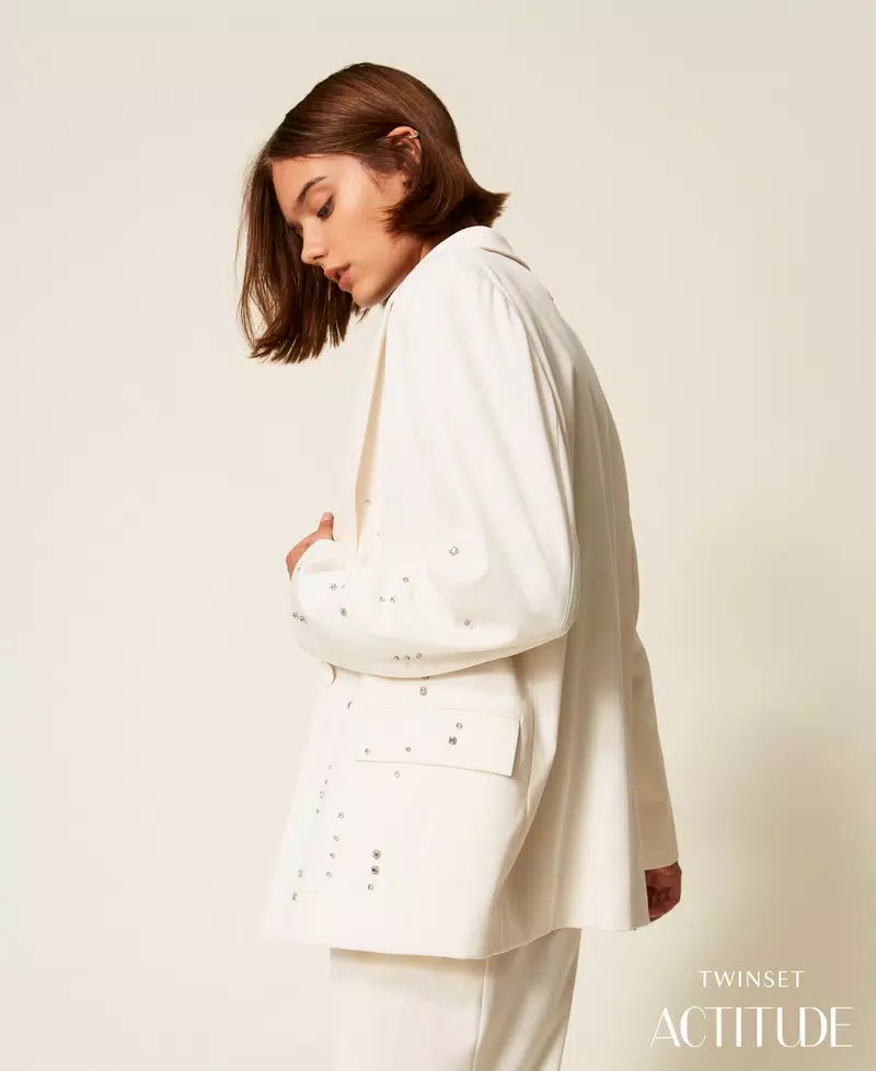 Сако с ръчно бродирани кристали  Twinset