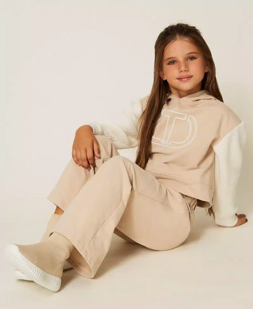 Детски кецове чорапи с лого Twinset