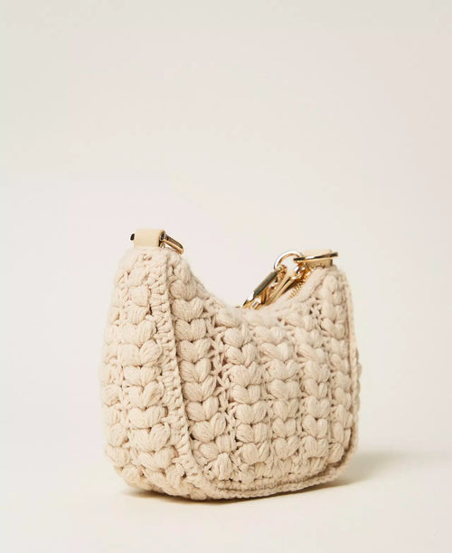 Ръчно плетена чанта „Croissant" Twinset