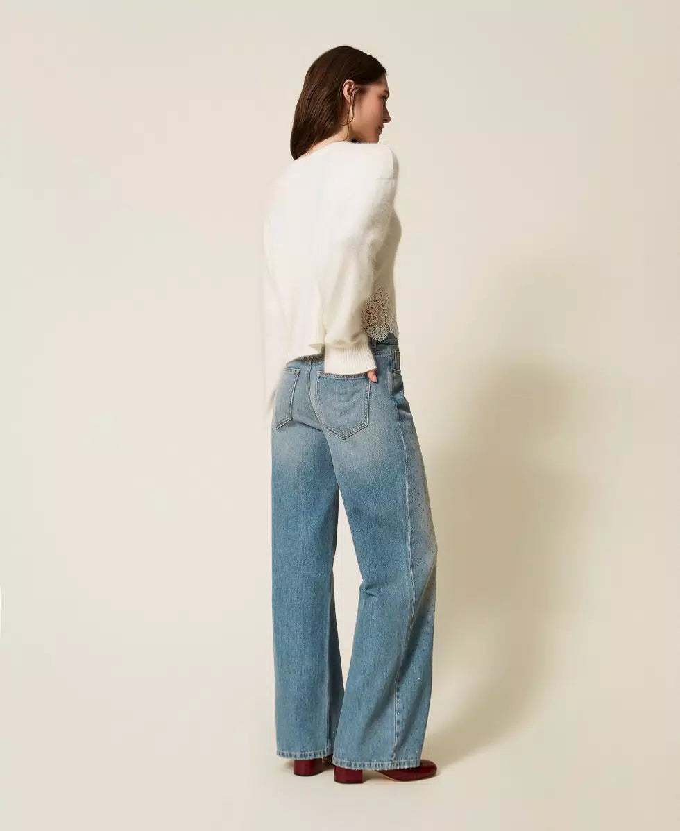 Дънки с кристали Twinset