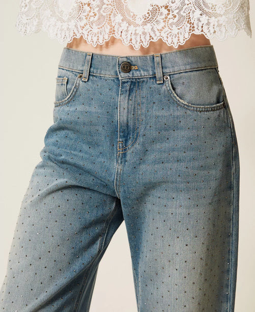 Дънки с кристали Twinset