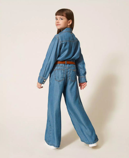 Дънки с широки крачоли Twinset girl