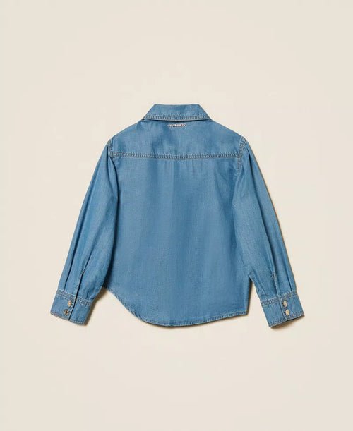 Риза Chambray с джобове Twinset girl