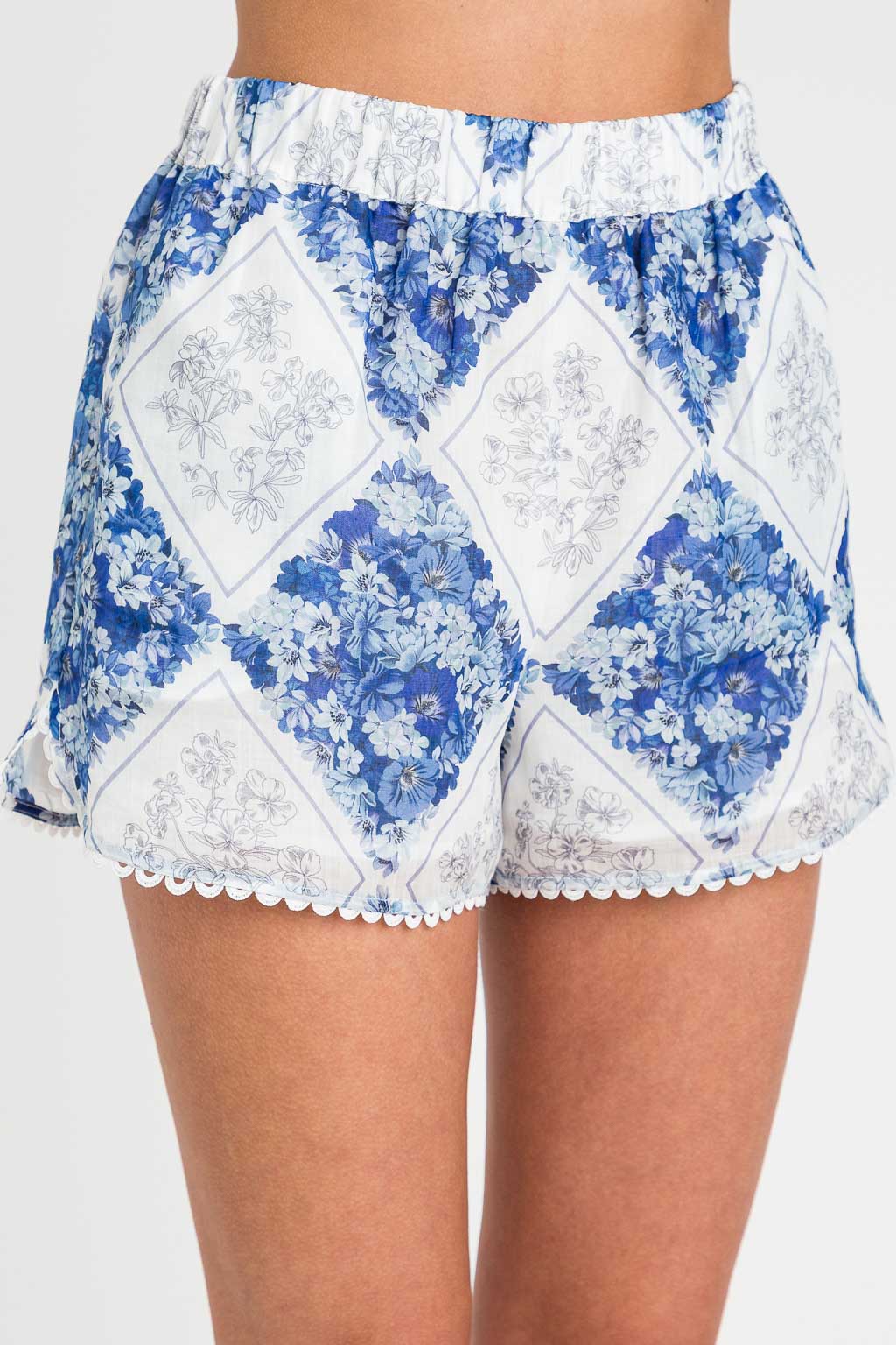 Шорти от рами с флорален принт Twinset