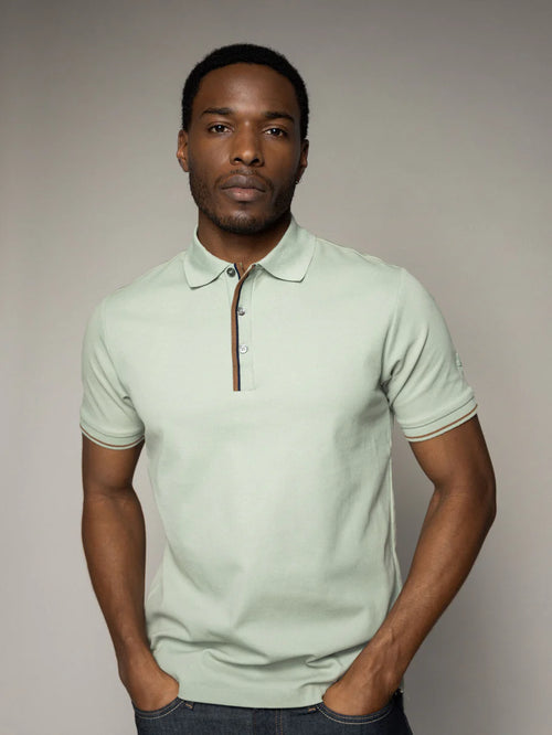 Памучна тениска с яка Mos Mosh