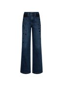 Дънки с флорална апликация Mos Mosh