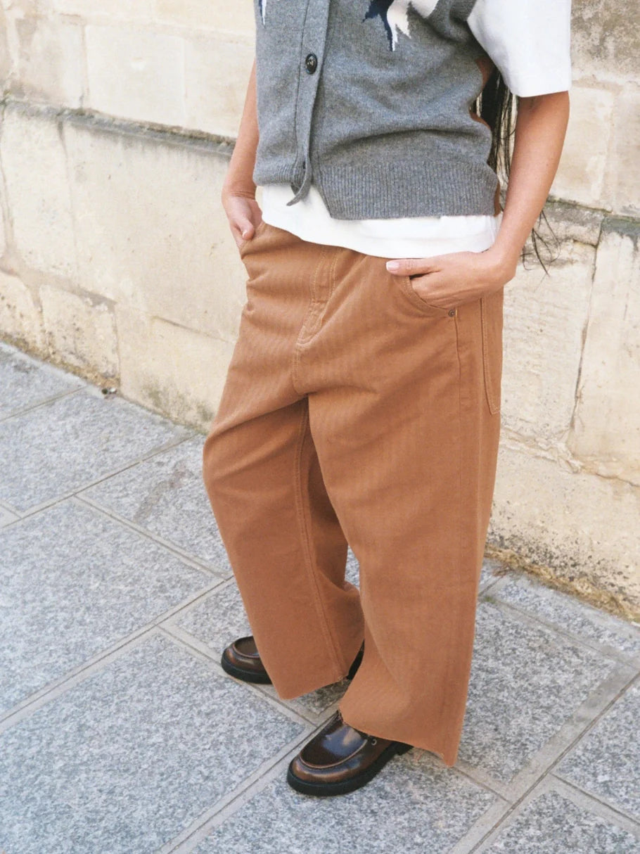 панталон Heyanno Full Herringbone Pant