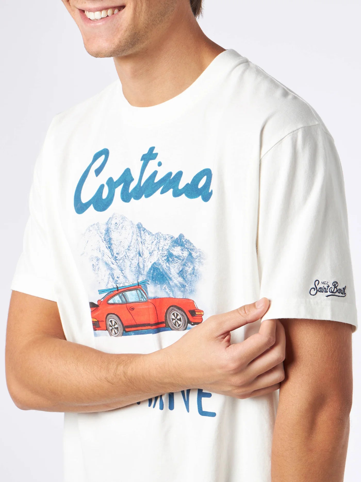 Мъжка памучна тениска Cortina J'arrive print