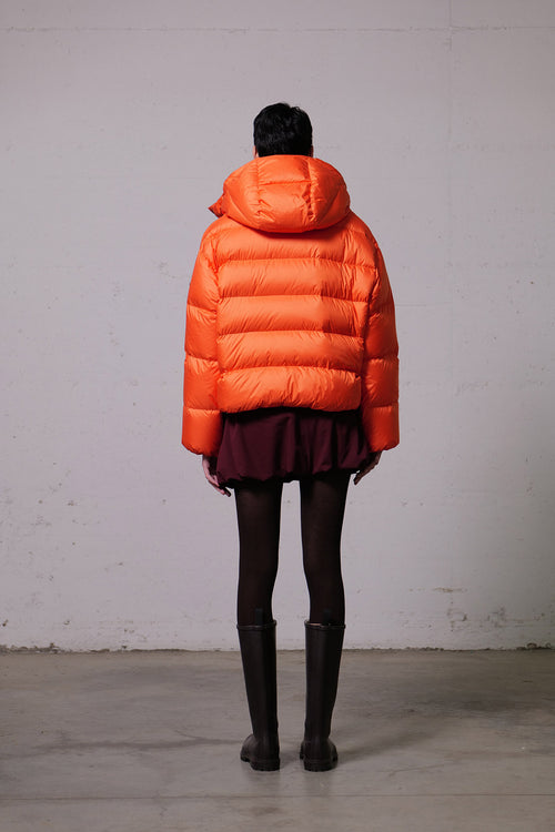 Бомбър яке с подвижна качулка