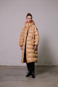 Дълго пухено яке