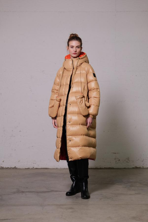 Дълго пухено яке