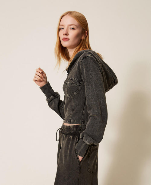 Суичър с качулка бюстие Twinset