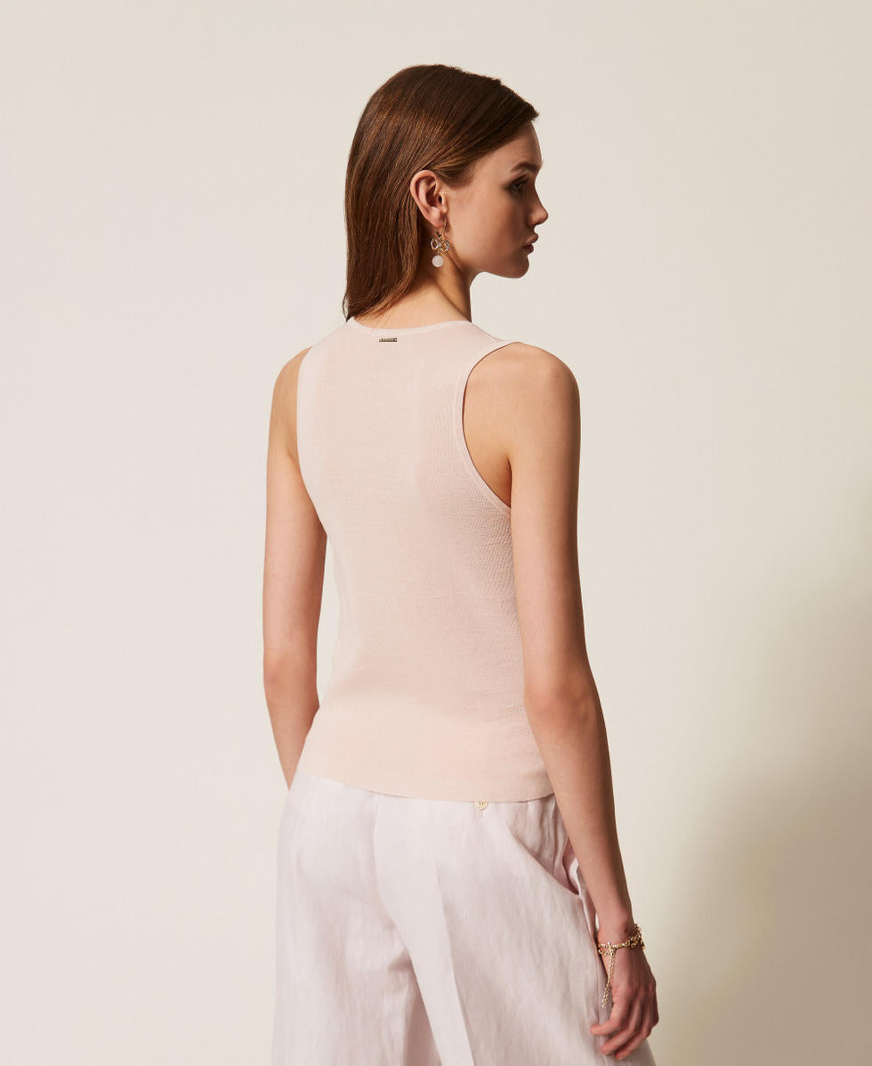 Плетена топ с пайети Twinset