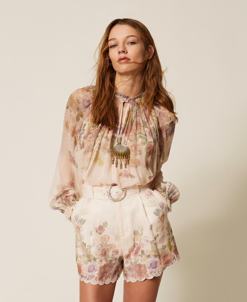 Блуза с флорален принт Twinset