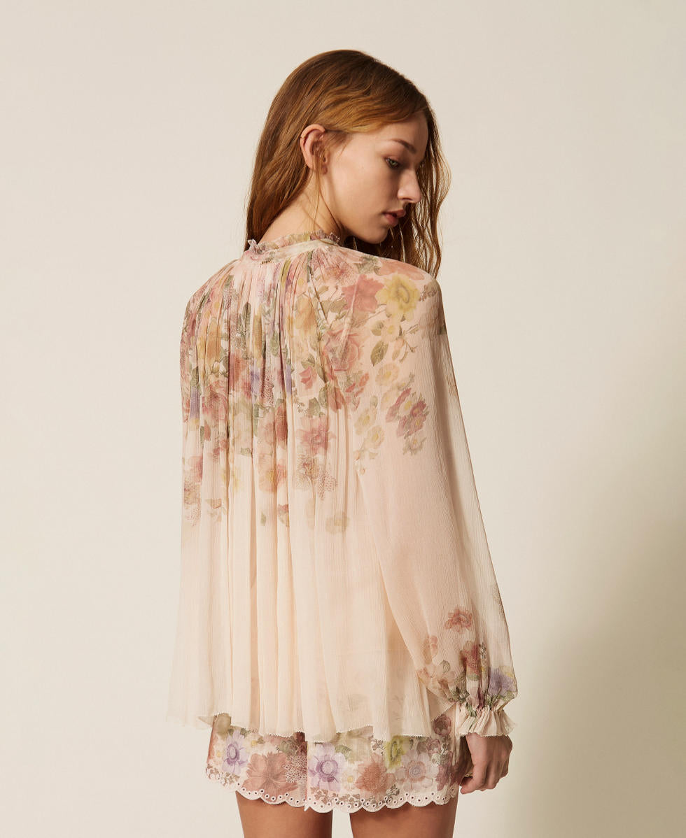 Блуза с флорален принт Twinset