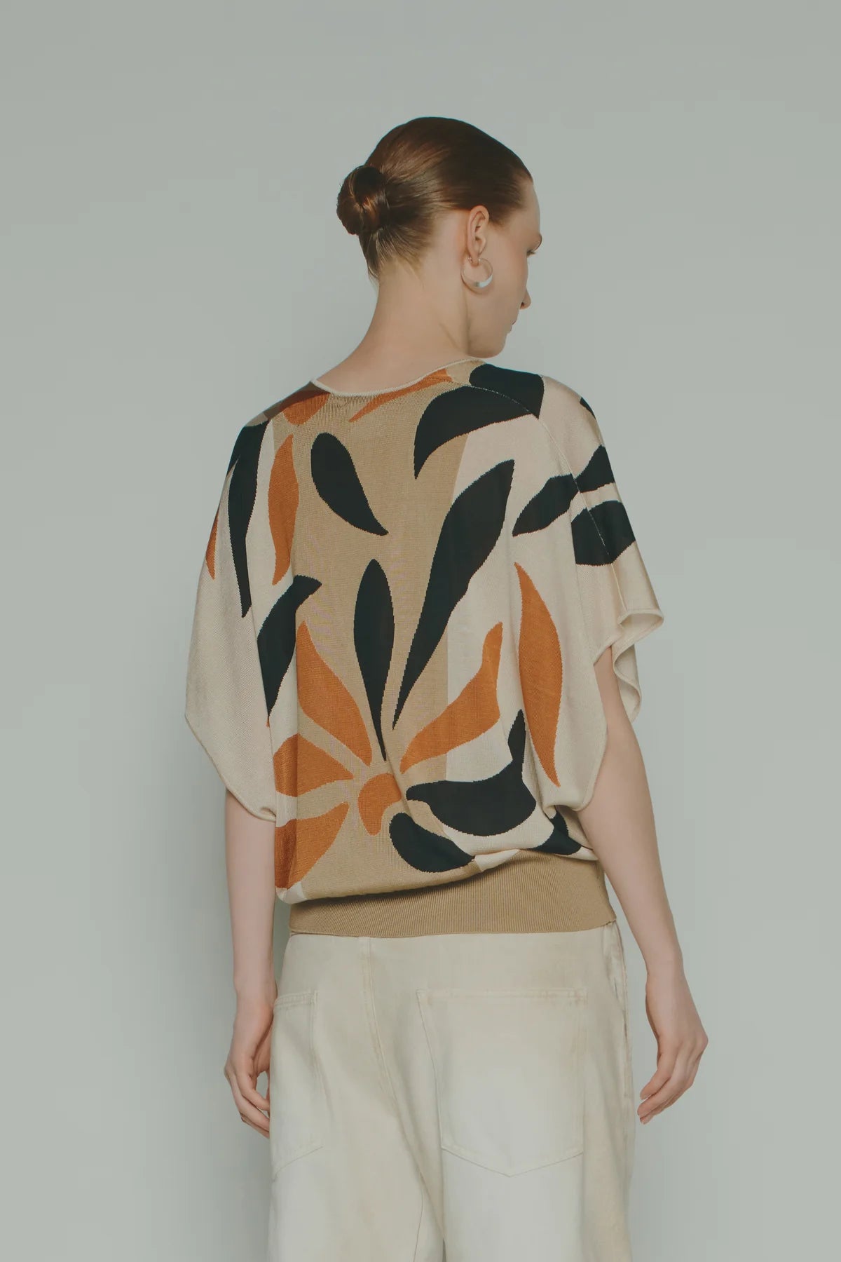 блуза VISCOSE INLAY TOP