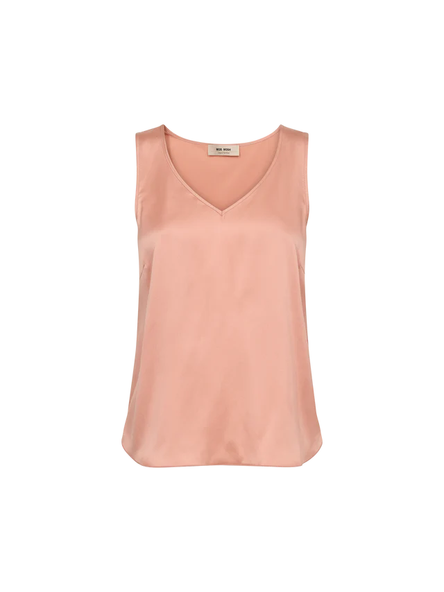Копринен потник с V-образно деколте Mos Mosh Astrid
