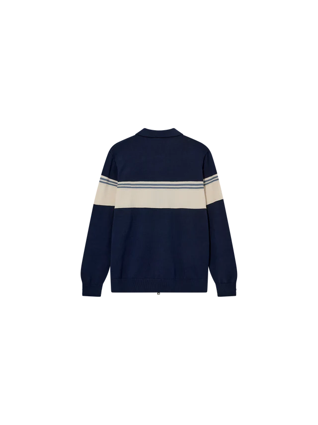 ЖИЛЕТКА MOS MOSH GALLERY Blam Stripe Polo Cardigan
