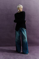 Панталон от микс деним CIRCUS HOTEL