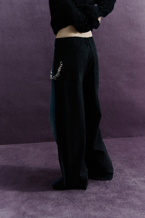 Панталон от микс деним CIRCUS HOTEL