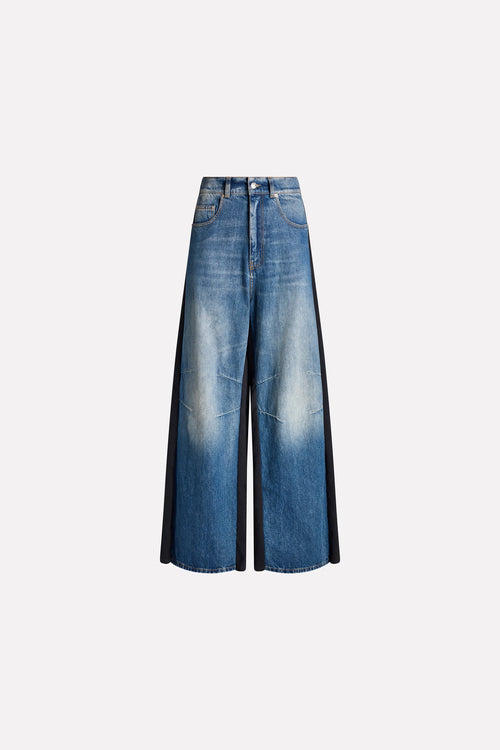 Панталон от микс деним CIRCUS HOTEL