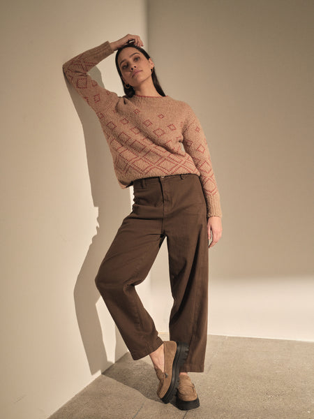 панталони Jenno Pattern Knit