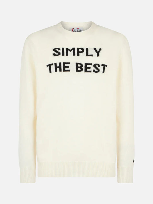 Мъжки пуловер Simply the Best jacquard print