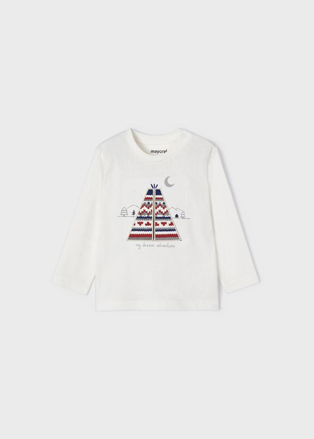 Тениска с дълъг ръкав и интерактивен мотив за бебе ECOFRIENDS Mayoral