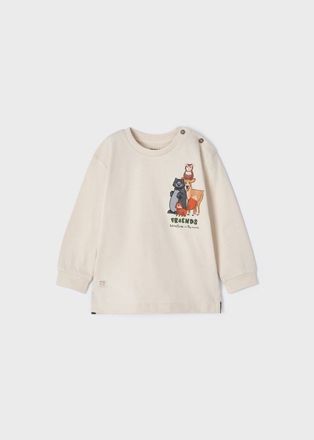 Тениска с дълъг ръкав и щампа за бебе ECOFRIENDS Mayoral